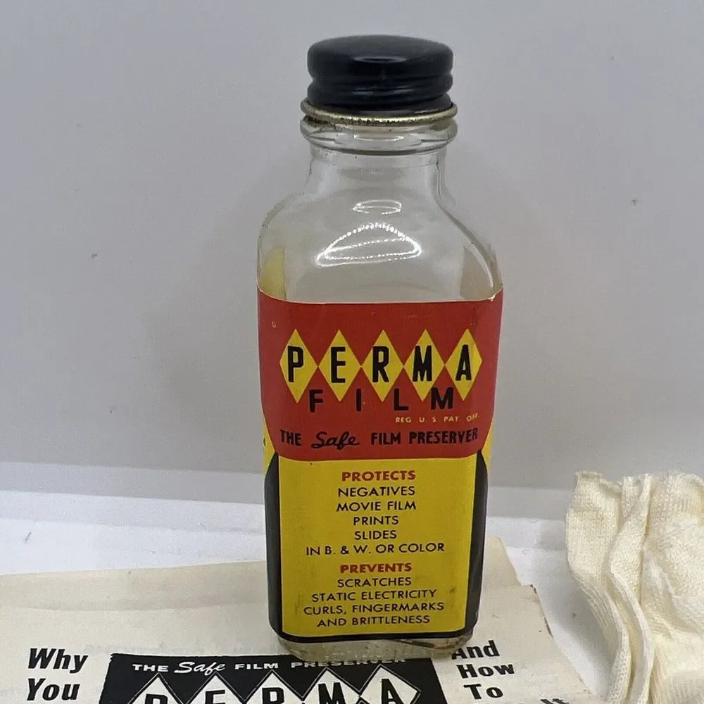 Perma Film Permafilm Preserver‎ Empty Bottle, Cloth, Box